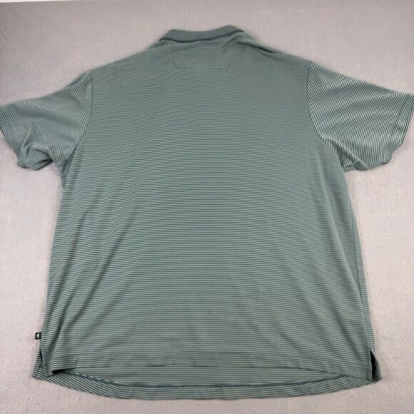Tommy Bahama Shirt Mens 2XL Green Striped Modal Blend Polo Short Sleeve Casual - Picture 11 of 13